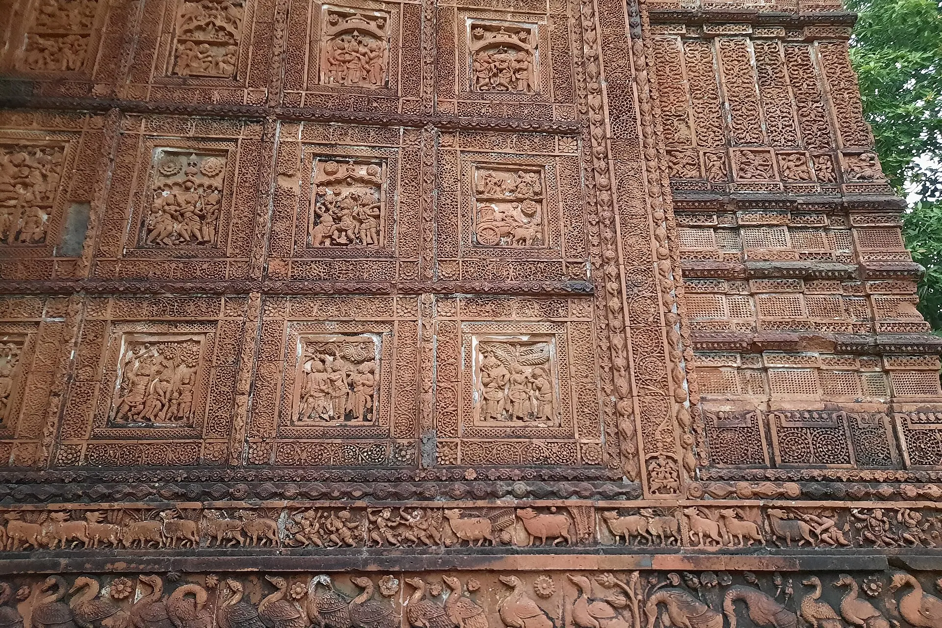 Terracotta temple architecture at Bishnupur, West Bengal
